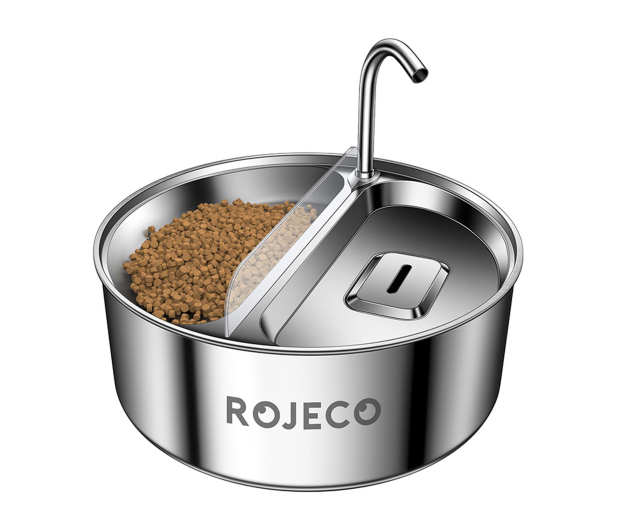 Rojeco FONTANNA / POIDŁO ZE STALI NIERDZEWNEJ Z MISKĄ  2W1 3.2L - 1514966 - zdjęcie